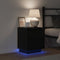 vidaXL - Nachtkastjes - met - LED-verlichting - 2 - stuks - Zwart - 39x34.5x50 - cm