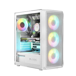 Logic PORTOS ARGB MINIDI - USB 3.0 Case - Wit