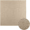 vidaXL - Vloerkleed - ZIZUR - beige - binnen - en - buiten - 200x200 - cm - jute - look