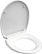 SCHÜTTE WC-Bril 82300 WHITE - Duroplast - Soft Close - Afklikbaar - RVS-Scharnieren - Belastbaar tot 175 kg - Gelakt - Wit