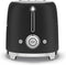 Smeg TSF01 - Broodrooster - 950W 2 sleuven 6 bruining-niveaus - Mat zwart