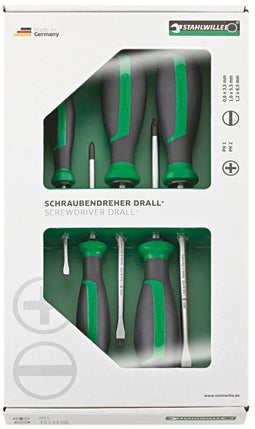 Stahlwille 4687 Schroevendraaierset Werkplaats 5-delig Kruiskop Phillips, Plat