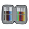 Dubbele etui F.C. Barcelona Corporativa Blauw Kastanjebruin 12.5 x 19.5 x 4 cm (28 Onderdelen)