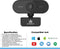 AyeWay Full HD Webcam - Webcam voor PC - Inclusief Privacy Cover - Zwart