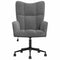 vidaXL Relaxfauteuil - Fluweel - Hoogte verstelbaar - Donkergrijs