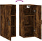 vidaXL - Hangkast - 34,5x34x90 - cm - gerookt - eikenkleurig