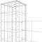 vidaXL - Schanskorf - U-vormig - met - 8 - palen - 860x20x200 - cm - ijzer