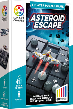 SmartGames - Asteroid Escape - 60 opdrachten - denkspel vanaf 8 jaar - ruimteschip