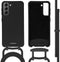 iMoshion Hoesje Geschikt voor Samsung Galaxy S21 Hoesje Met Koord - iMoshion Color Backcover met afneembaar koord - Zwart
