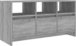 vidaXL - Tv-meubel - 102x37,5x52,5 - cm - bewerkt - hout - grijs - sonoma - eikenkleur