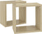vidaXL - Wandschappen - kubus - 2 - st - 26x15x26 - cm - sonoma - eikenkleurig