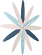 Karlsson Wandklok Bloom - Multicolor - Ø45cm - Wandklok Modern