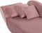 MERI - Chaise longue - Roze - Linkerzijde - Fluweel