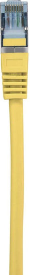 Renkforce RF-5224650 RJ45 Netwerkkabel, patchkabel CAT 6A S/FTP 1.00 m Geel Snagless, Vlambestendig 1 stuk(s)
