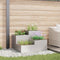 vidaXL - Tuinplanter - 80x80x60 - cm - RVS