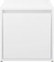 vidaXL - Opbergbox - met - lade - 40,5x40x40 - cm - bewerkt - hout - wit