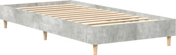 vidaXL - Bedframe - 90x200 - cm - Betongrijs - Gemaakt - van - Hout
