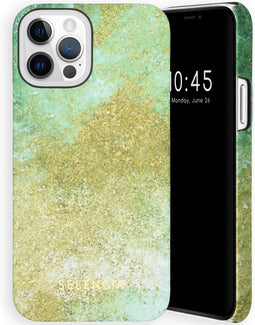 Selencia Hoesje Geschikt voor iPhone 12 / 12 Pro - Selencia Maya Fashion Backcover - groen