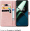 iMoshion Hoesje Geschikt voor OnePlus 11 Hoesje Met Pasjeshouder - iMoshion Mandala Bookcase - Rosé Goud