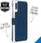 Accezz Hoesje Geschikt voor Samsung Galaxy A70 Hoesje Met Pasjeshouder - Accezz Xtreme Wallet Bookcase - Blauw