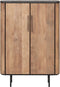 DTP Home Cupboard Soho low, 2 doors,130x90x40 cm, recyceld teakwood and mortex