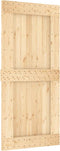 vidaXL - Schuifdeur - met - beslag - 95x210 - cm - massief - grenenhout