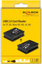 Delock 91007 - Geheugenkaartlezer - 6 slots USB 2.0 - Zwart