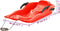 vidaXL - Slee - met - remmen - 87x40x18 - cm - polypropeen - rood