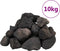vidaXL - Lavastenen - 10 - kg - 5-8 - cm - zwart