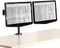 Fellowes Vista - Dubbele monitor arm - Voor 2 schermen tot 32 inch - Zwart