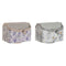 Houder voor afstandsbedieningen DKD Home Decor Wit Grijs Lila Licht Roze 2 Stuks