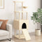 vidaXL - Kattenmeubel - met - sisal - krabpalen - 153 - cm - crèmekleurig
