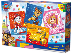 SES Paw Patrol - Ik Leer Kleuren en Vormen - Zelfklevende foamvormen