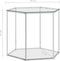 vidaXL - Salontafel - 60x53x50 - cm - roestvrij - staal - en - glas - zilverkleurig