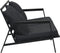 vidaXL - Tuinbank - 2-zits - met - kussens - aluminium - donkergrijs