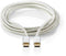 Nedis CCTB60800AL10 - USB 2.0 Kabel - 100cm - Zilver