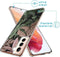 iMoshion Hoesje Geschikt voor Samsung Galaxy S21 Hoesje Siliconen - iMoshion Design hoesje - Groen / Roze / Dark Jungle