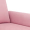 vidaXL - Driezitsbank - 180 - cm - fluweel - roze