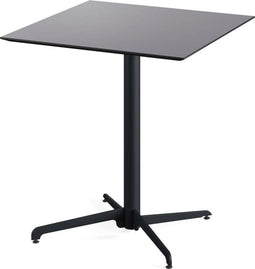 X Cross Tafelpoot Laag Zwart 74 cm - 11001 - Hpl Tafelblad 70x70cm - VEBA 110031077 - Horeca & Professioneel