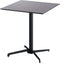 X Cross Tafelpoot Laag Zwart 74 cm - 11001 - Hpl Tafelblad 70x70cm - VEBA 110031077 - Horeca & Professioneel