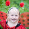Great Pretenders Verkleedkledij Lieveheersbeestje hoofdband met vleugels -Vanaf 3 jaar - Rood