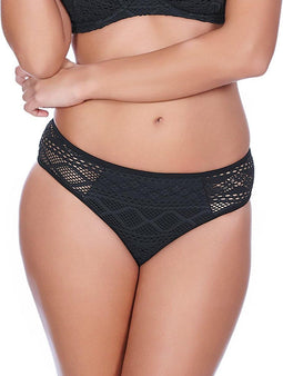 Freya Sundance - Hipster Bikini Slip - Gehaakte overlay - Zwart
