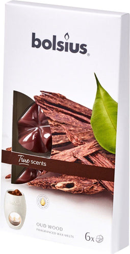 Bolsius Waxmelts pack 6 True Scents Oud Wood