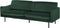 VINTERBRO - Driezitsbank - Groen - Fluweel
