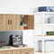 vidaXL - Garage - wandkast - bewerkt - hout - ambachtelijk - eiken