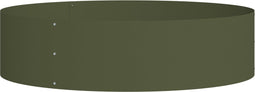 vidaXL - Tuinplanter - Olijfgroen - 80x80x20 - cm - Staal