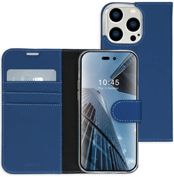 Accezz iPhone 14 Pro Max - Wallet Softcase Booktype - 3 pashouders - Donkerblauw