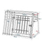 Eugad Hondenreisbox Aluminium Transportbox voor Middelgrote Honden - Grijs - 92 x 66 x 65 cm