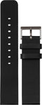 LEFF amsterdam - Horlogebandje - Leren Band T40 - Zwart/Gesp - 20mm