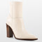 PS Poelman MADE Dames Laarzen - Hoge hak 10 cm - Gebroken Wit - Maat 36